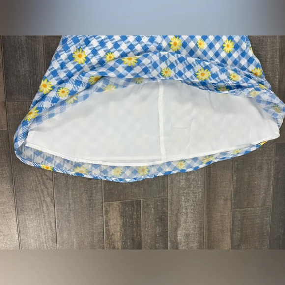 NEW STAUD Mini Milla Gingham Daisy Plaid Dress - Picture 5 of 14